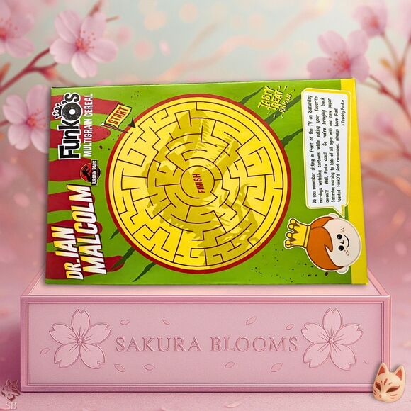 Funko Cereal Jurassic Park Dr. Ian Malcolm Hot Topic Exclusive Sealed Vaulted - Picture 7 of 8